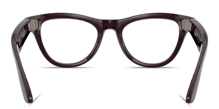 Shop Ray-Ban Meta Skyler Transitions® Unisex Cat-Eye Sunglasses in Purple online.