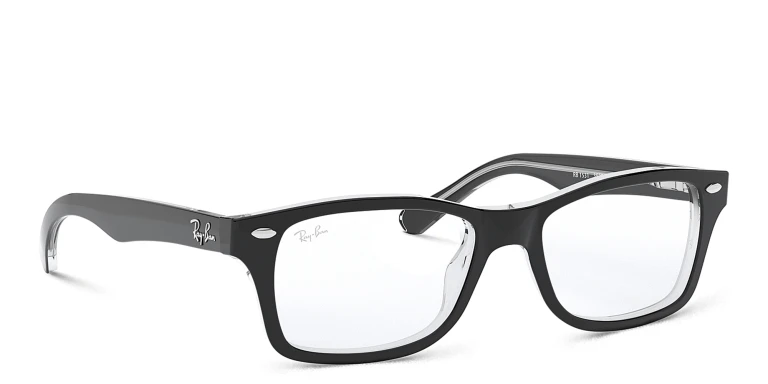 تسوق نظارة طبية بإطار مربع راي بان جونيور بلون أسود أونلاين.
