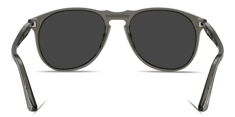 Shop PERSOL Arrow Emblem Pilot Sunglasses in Grey online.