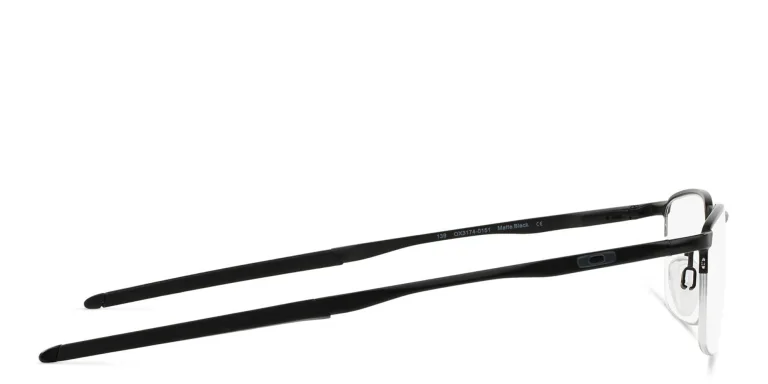 Shop Oakley Barrelhouse™ Half-Rim Rectangle Eyeglasses in Black online.