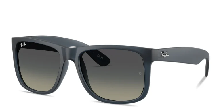 Shop Ray-Ban Justin Square Sunglasses in Blue online.
