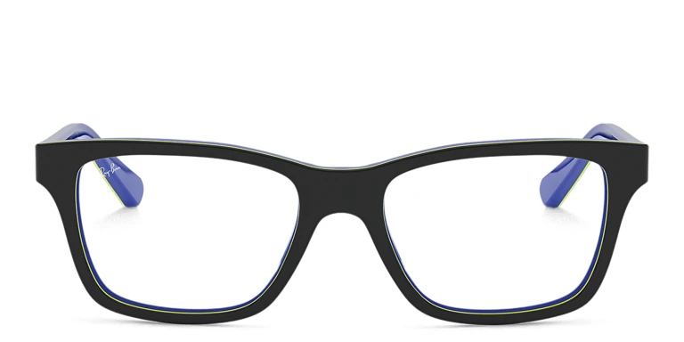 Shop Ray-Ban Junior Kids Square Eyeglasses in Grey online.