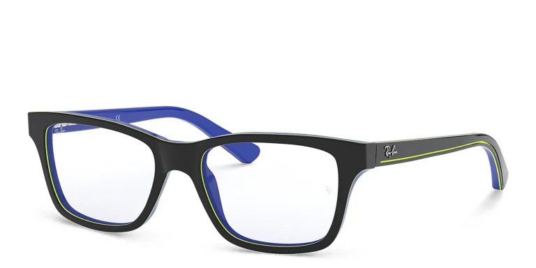 Shop Ray-Ban Junior Kids Square Eyeglasses in Grey online.