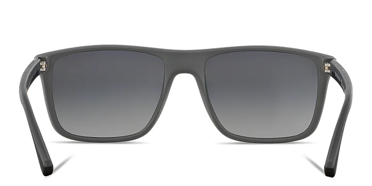 Shop Emporio Armani Square Sunglasses in Black online.