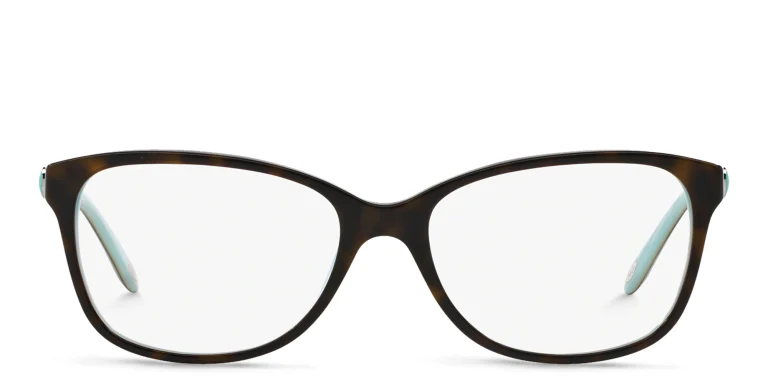 Shop TIFFANY Square Eyeglasses in Havana online.