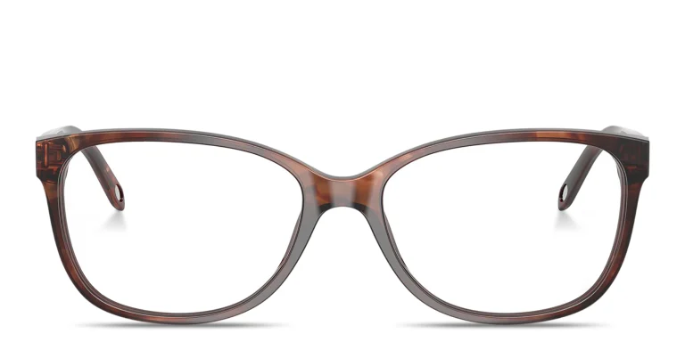 Shop TIFFANY Return to Tiffany® Square Eyeglasses in Havana online.