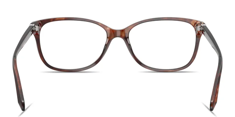Shop TIFFANY Return to Tiffany® Square Eyeglasses in Havana online.