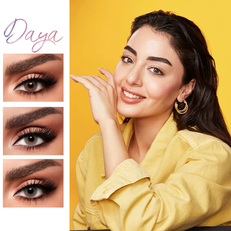 Shop DAYA 1-Day Color Contact Lenses in Light Brown online.