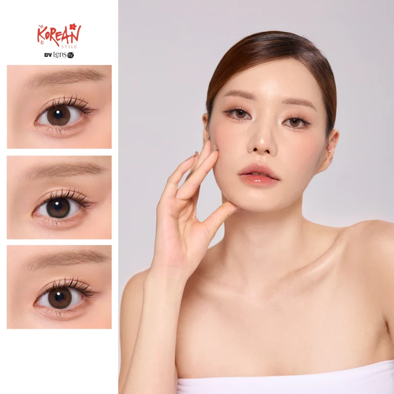 Shop Lensme Korean Style Monthly Colored Contact Lenses in Brown online.