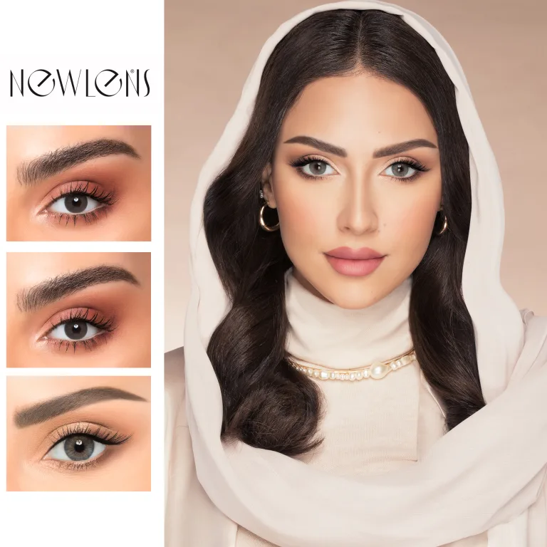 Shop NEWLENS Monthly Color Contact Lenses in Light Brown online.