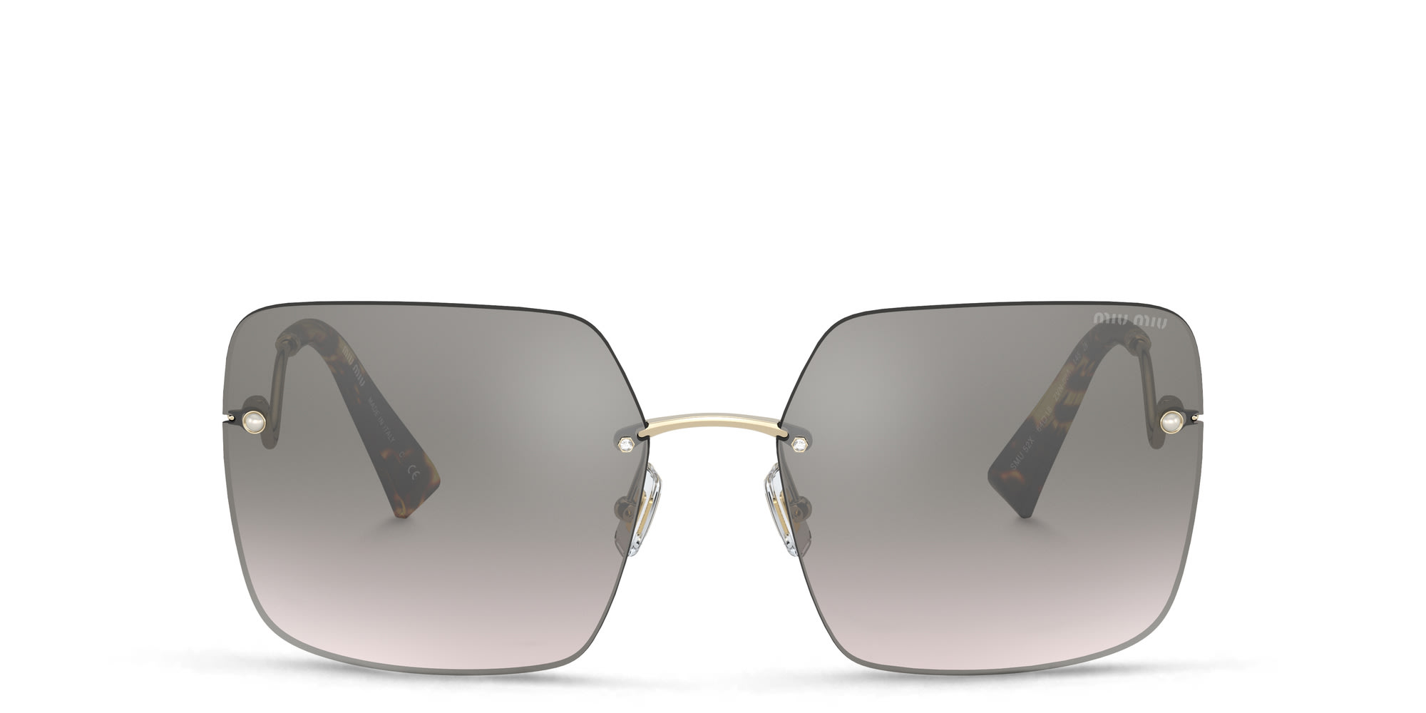 Buy MIU MIU Rimless Square Sunglasses Online | MAGRABi Qatar