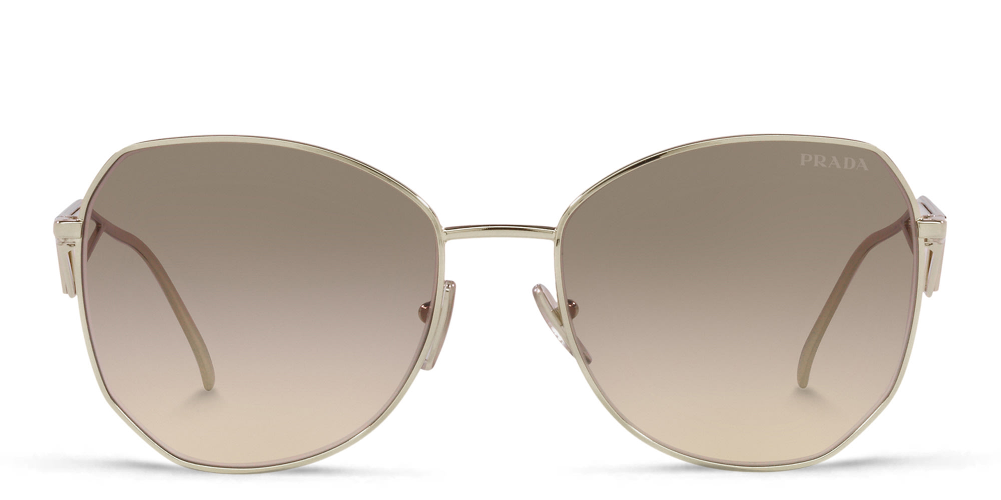 Prada Light Brown Irregular Ladies #265230P22B 52mm Irregular Sunglasses (Women) | Nordstrom main image 2
