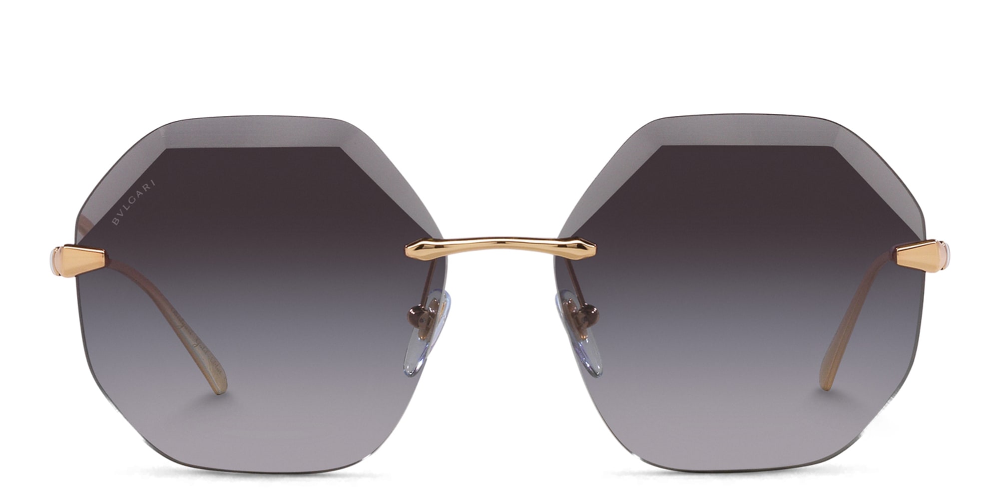 Buy BVLGARI Oversized Rimless Irregular Sunglasses Online