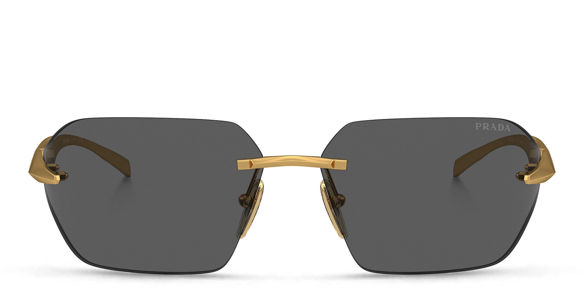 Buy PRADA Rimless Wide Irregular Sunglasses Online | MAGRABi KSA