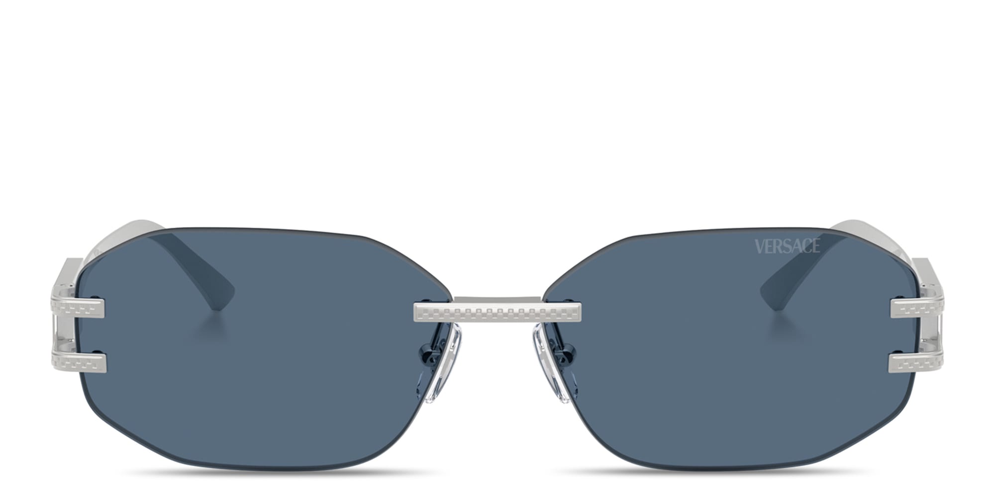 NEW Versace VE2277 Rimless Oversized Sunglasses $652 Versace Gold Sunglasses VE 2245 10028G for Women, Rimless  main image 2