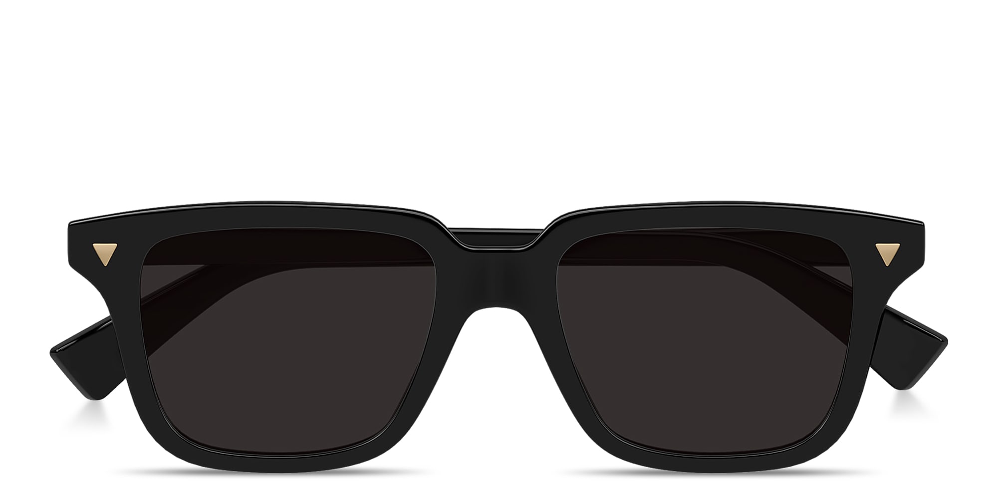 BOTTEGA VENETA 53mm Square Sunglasses Crystal Semi Matte Bottega Veneta BV1283S 001 Sunglasses - US main image 3