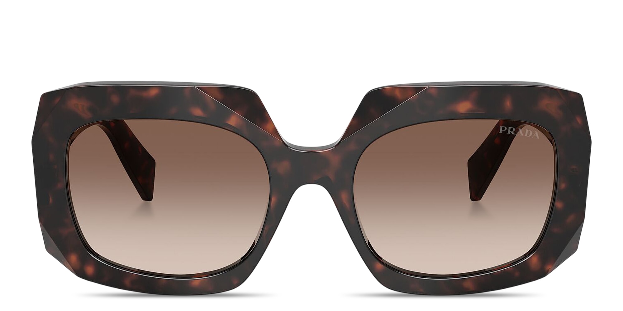 Prada Tortoiseshell Oversized Sunglasses with Brown Gradient Lenses Eye Society | Details define everything. The Rivet  main image 4