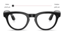 Shop Ray-Ban Meta Headliner Transitions® Unisex Panthos Sunglasses online.