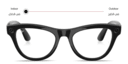 Shop Ray-Ban Meta Skyler Transitions® Unisex Cat-Eye Sunglasses online.