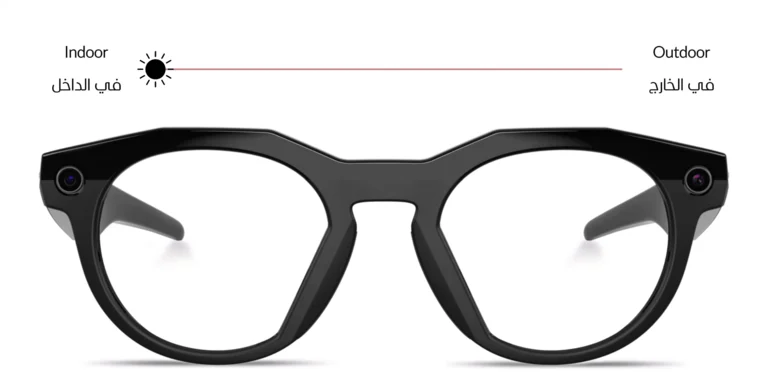 Shop Oakley Meta HSTN Limited Edition Transitions® Unisex Round Sunglasses in Black online.