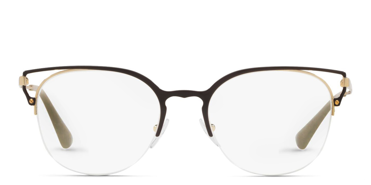 Half Rim Round Eyeglasses 