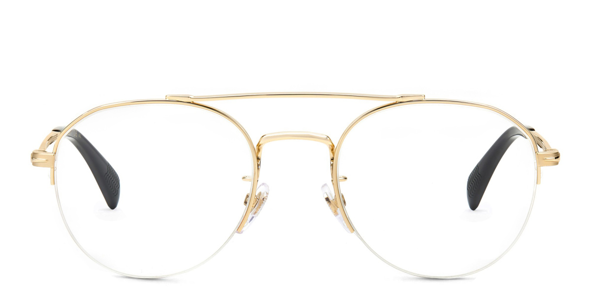 Half Rim Round Eyeglasses 