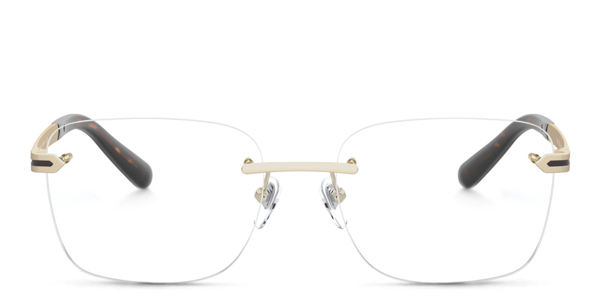Rimless Rectangle Eyeglasses 