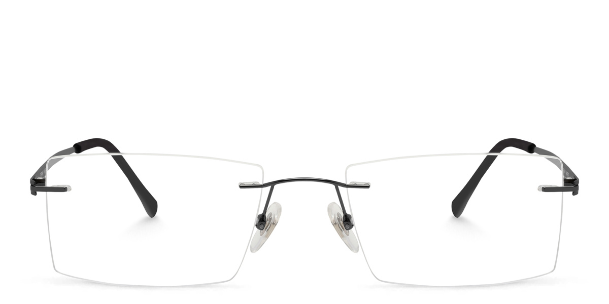 Rimless Rectangle Eyeglasses 
