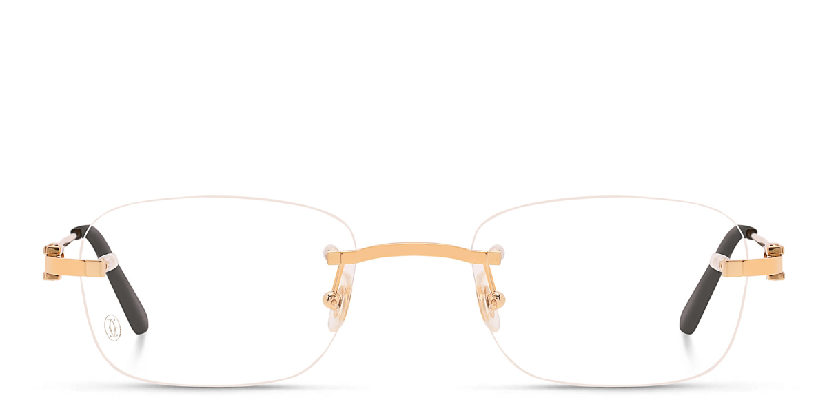 Rimless Rectangle Eyeglasses 