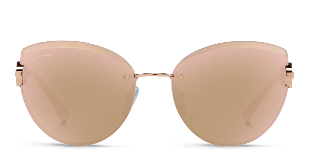 Rimless Cat Eye Sunglasses 