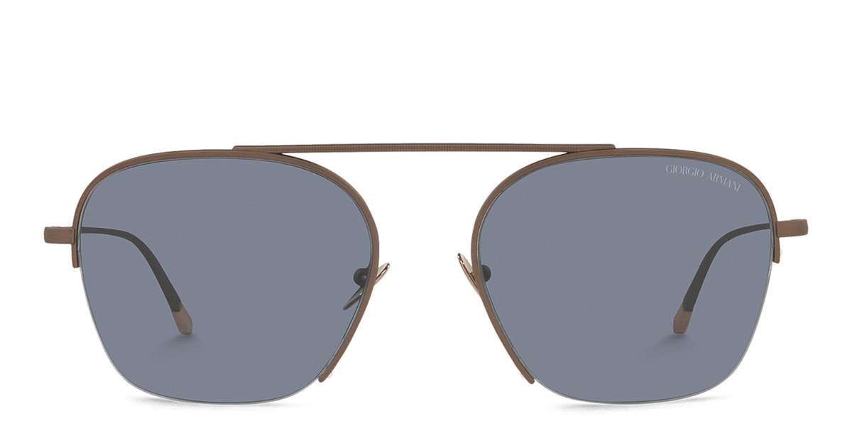 Half-Rim Square Sunglasses 