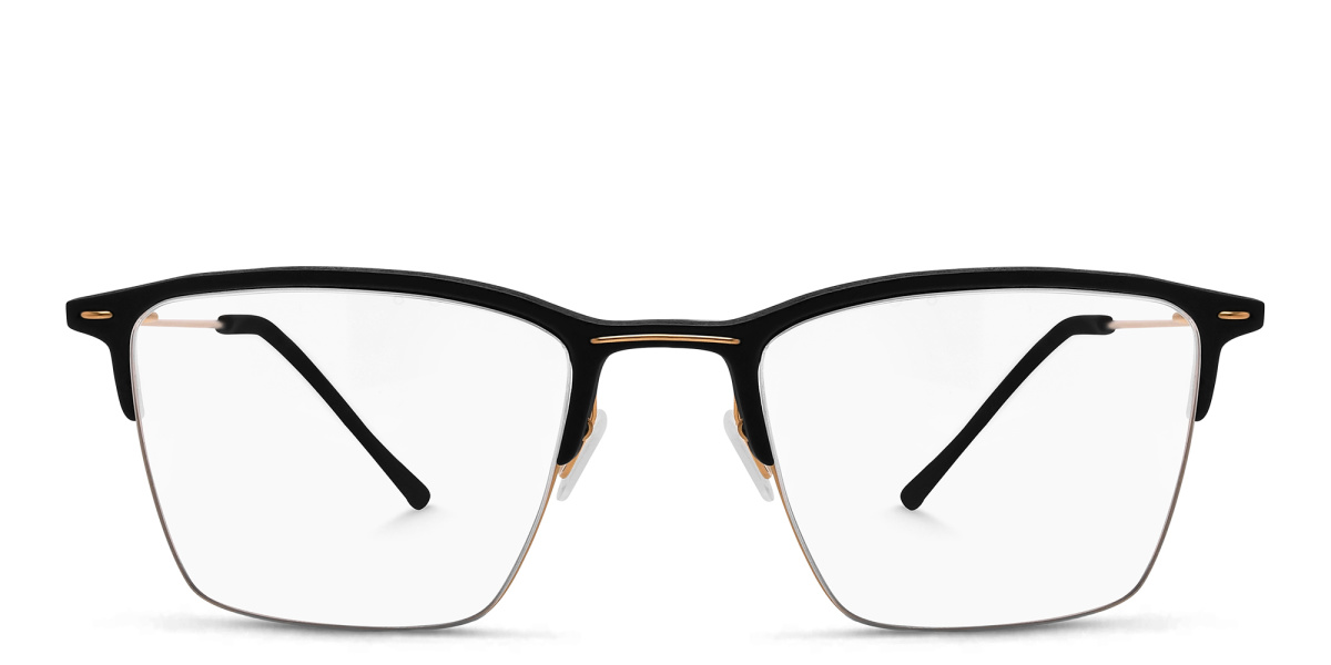 Half Rim Square Eyeglasses 