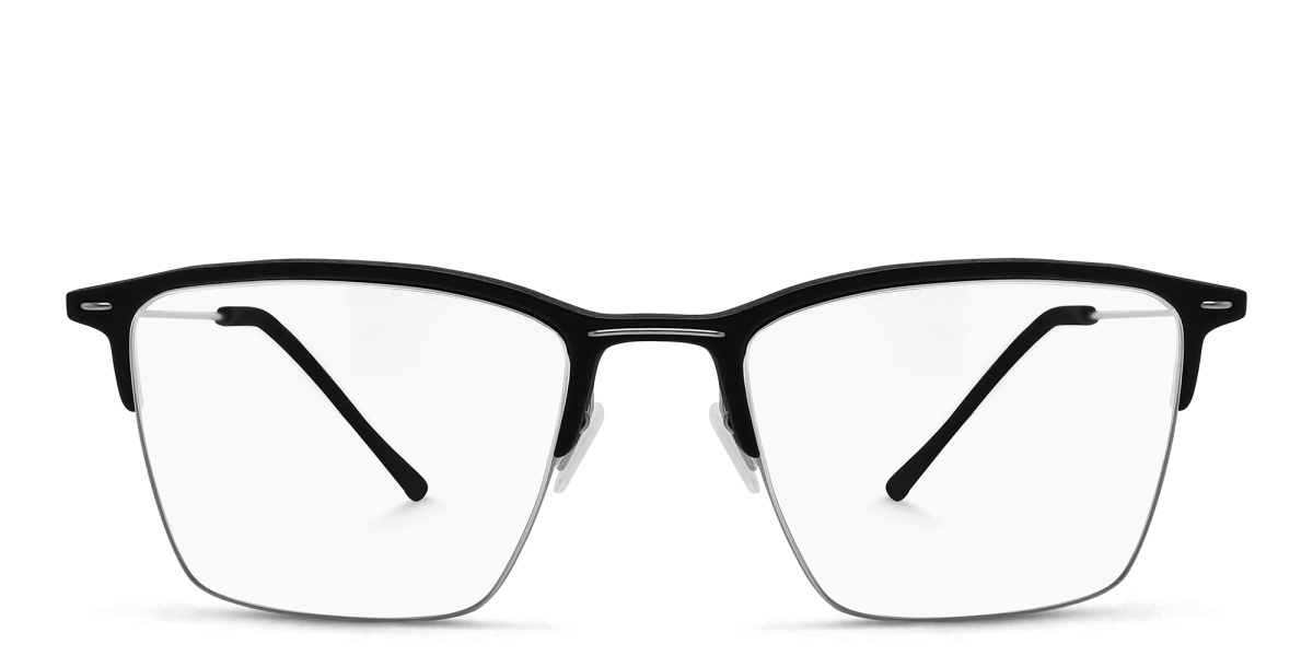 Half Rim Square Eyeglasses 