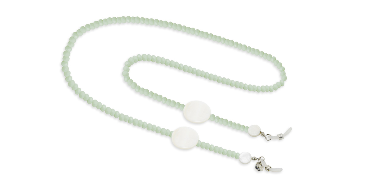 Crystals & Mother of Pearl Glasses Chain 