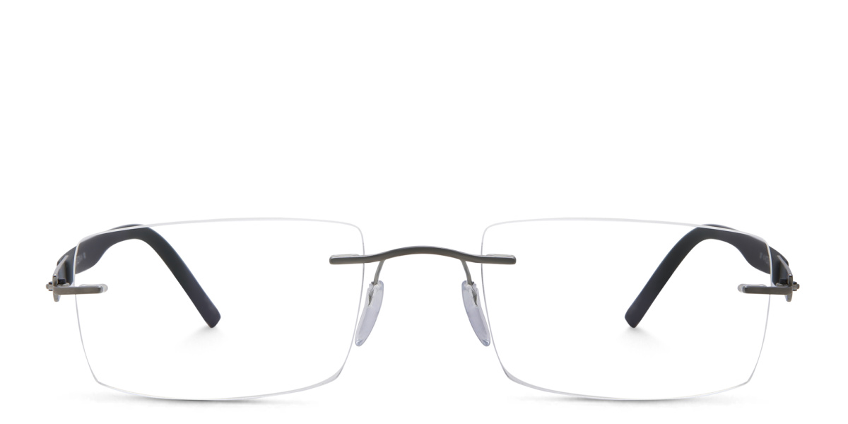 Rimless Square Eyeglasses 