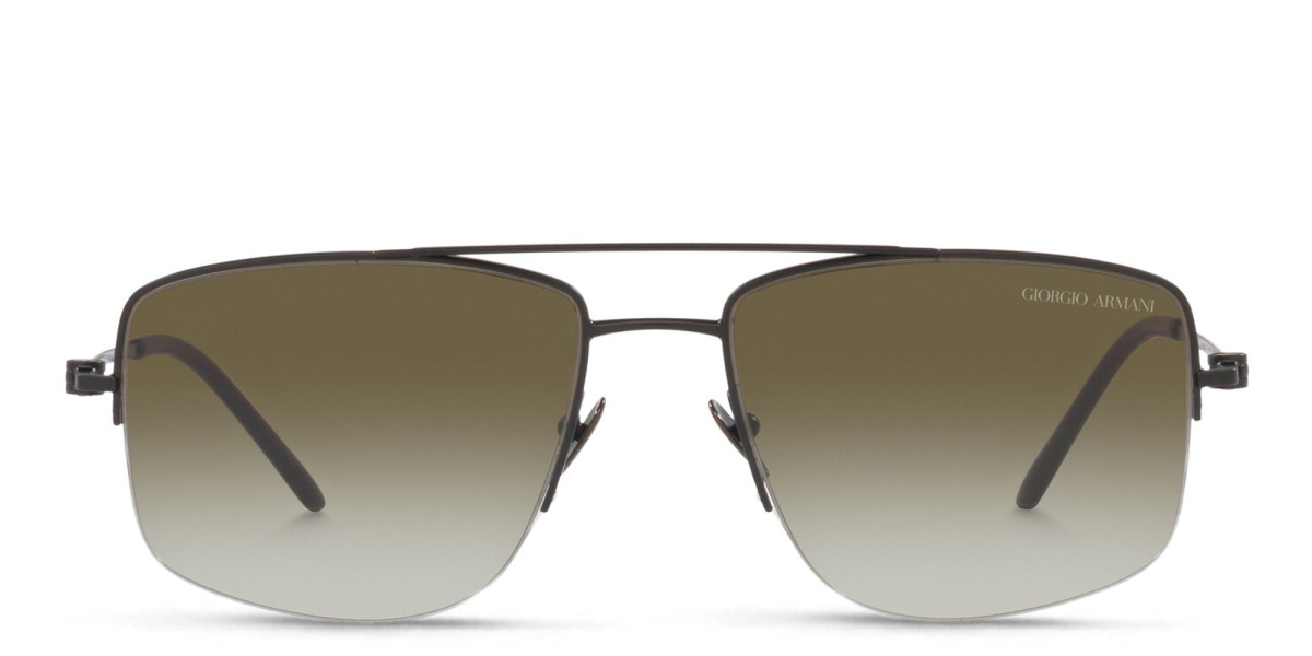 Half Rim Rectangle Sunglasses 