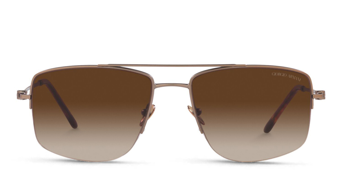 Half Rim Rectangle Sunglasses 
