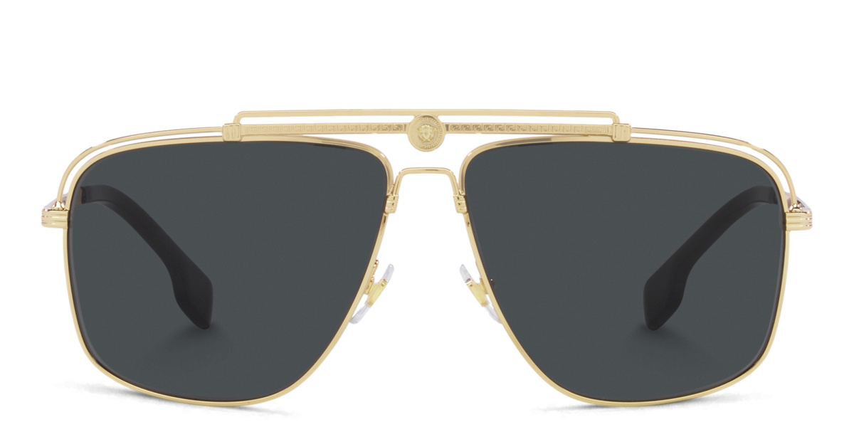 Greca-detailed Aviator Sunglasses 