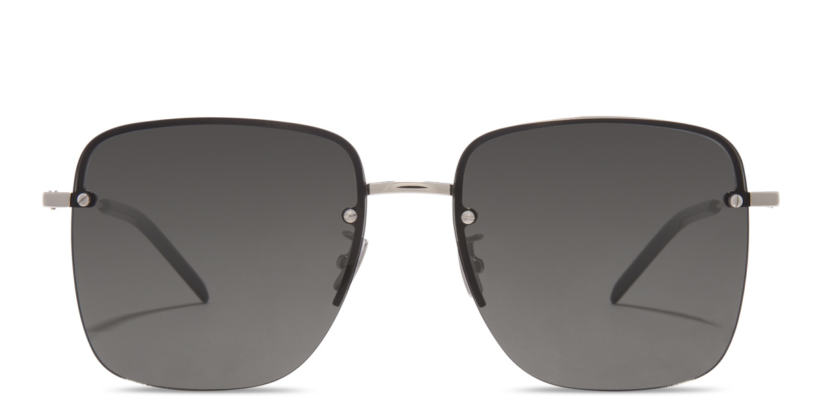 Half-Rim Square Sunglasses 