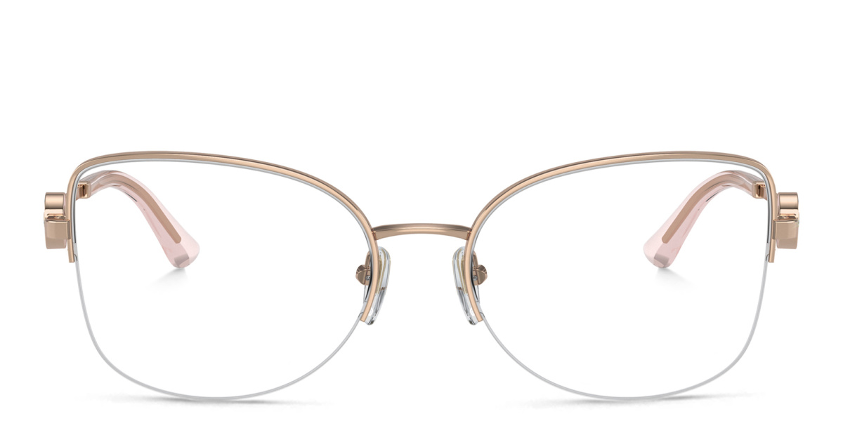 Half-Rim Cat-Eye Eyeglasses 