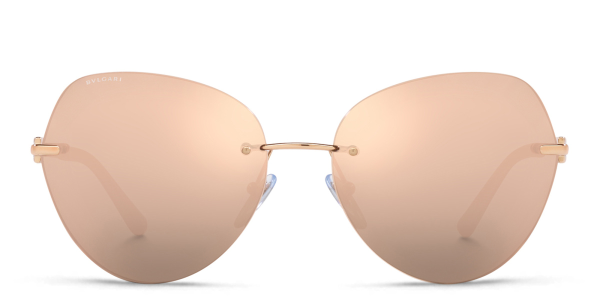 Rimless Aviator Sunglasses 