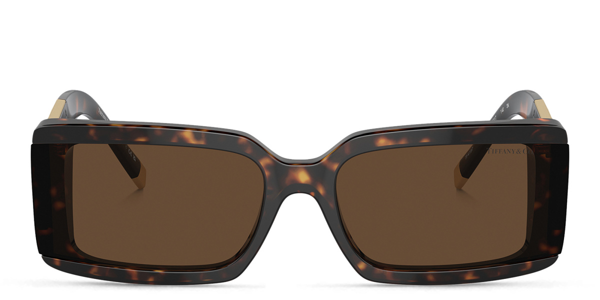T Motif Unisex Rectangle Sunglasses 