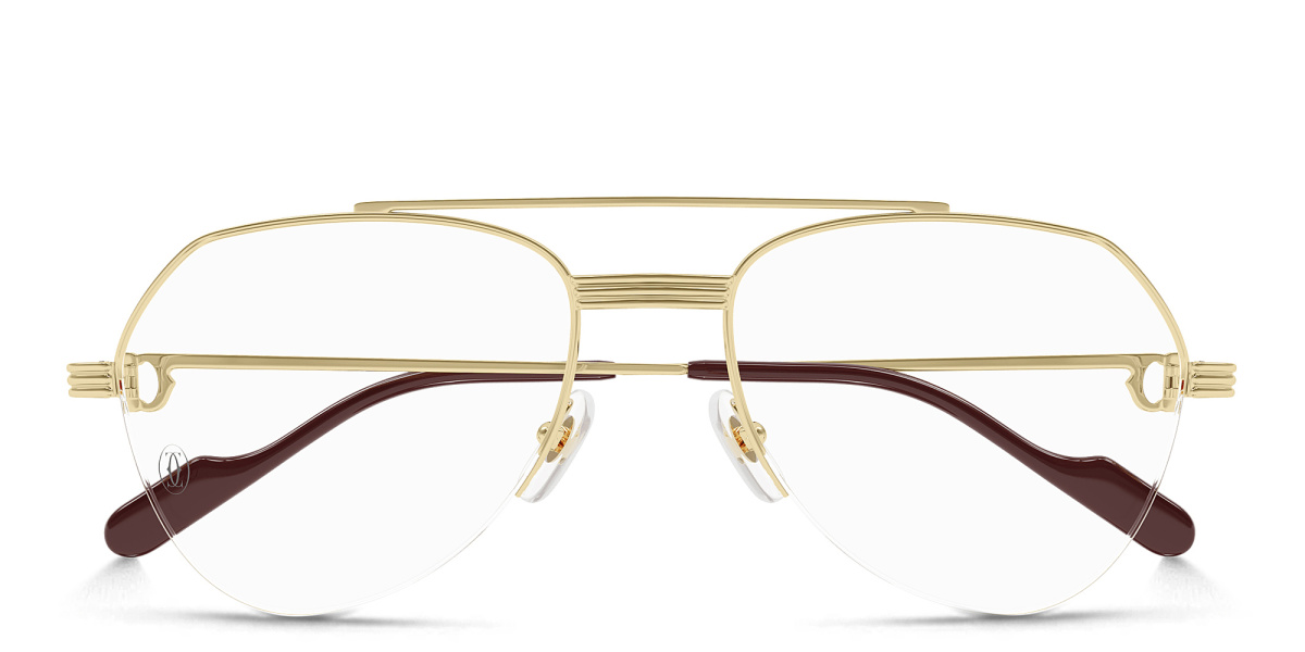 Première de Cartier Wide Aviator Eyeglasses 