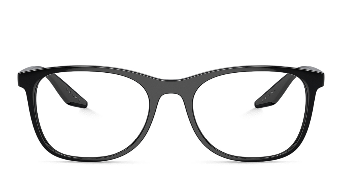 Logo Wide Square Eyeglasses 