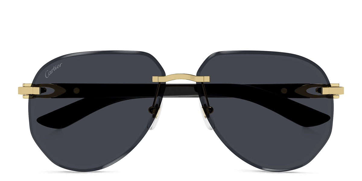 Rimless Aviator Sunglasses 