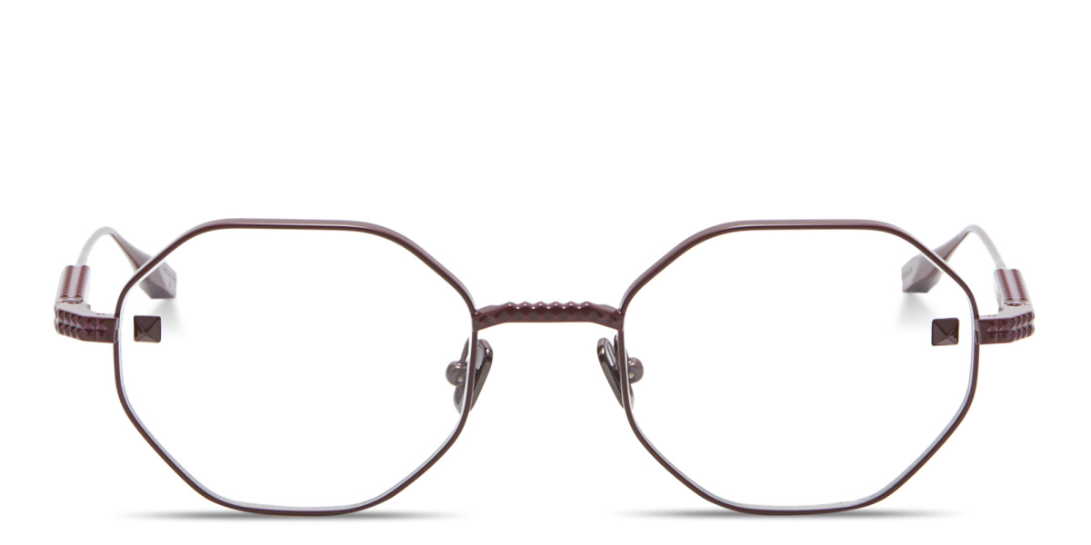 V-Stud Irregular Eyeglasses 