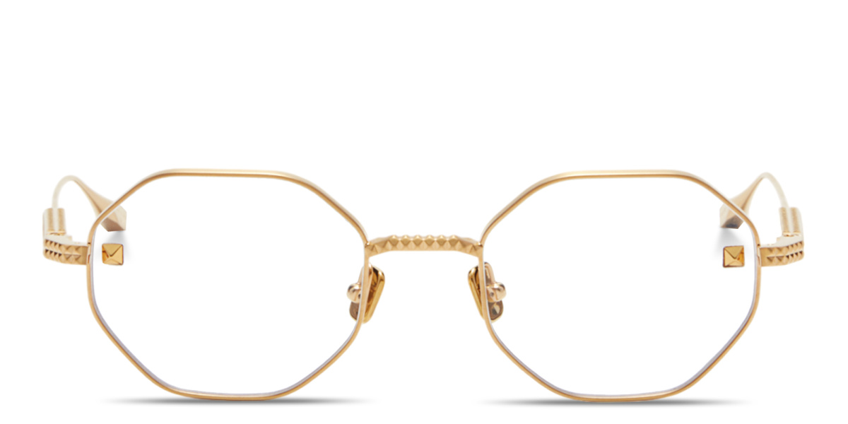 V-Stud Irregular Eyeglasses 
