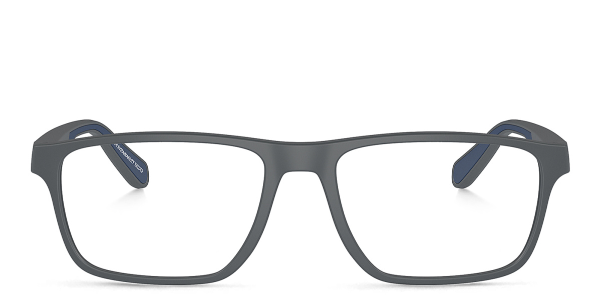 Logo Wide Rectangle Eyeglasses 