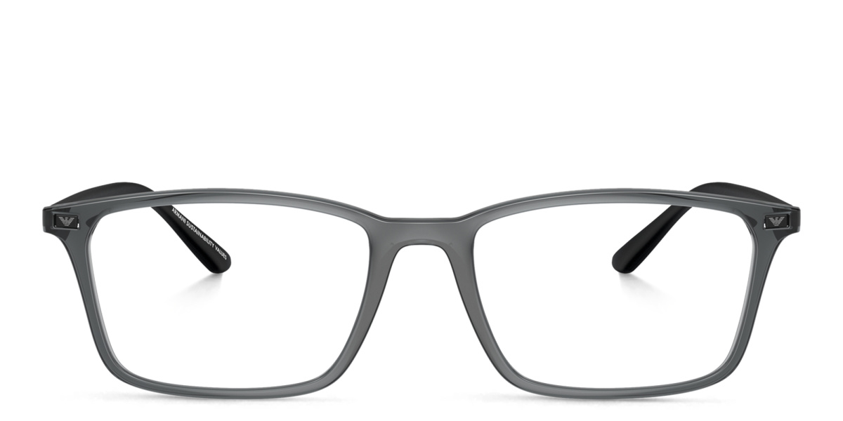 Logo Wide Rectangle Eyeglasses 