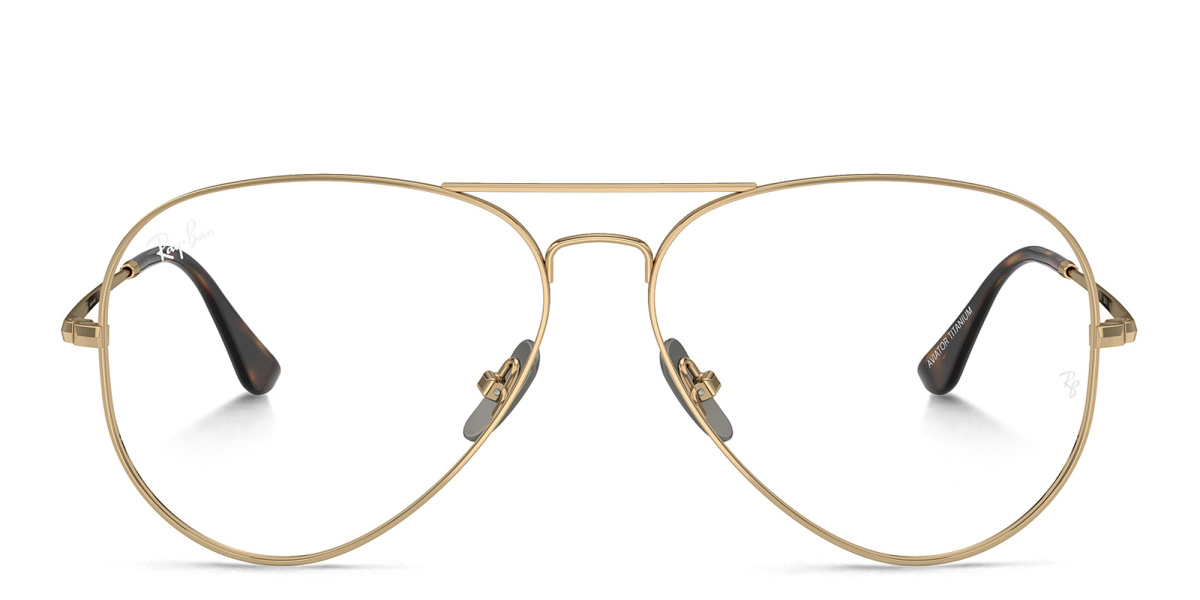 Aviator Titanium Optics Wide Unisex Eyeglasses 